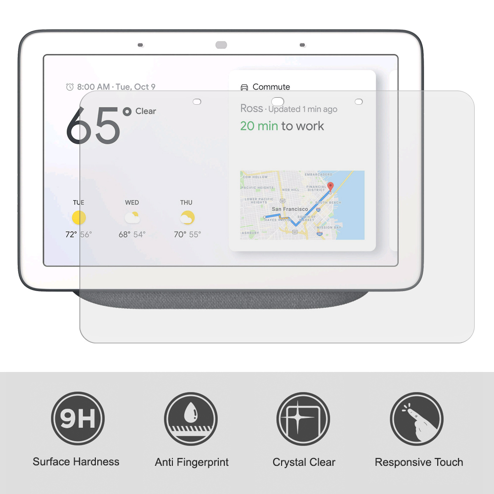 Tempered Glass Screen Protector for Google Home Hub